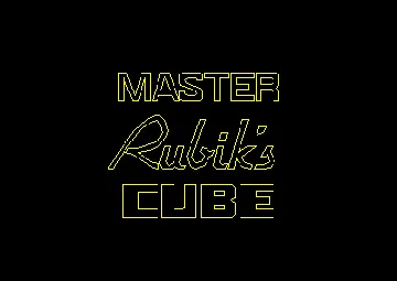 Master Rubik's Cube (F) (1985) (Version Basic 1.1) [Hebdogiciel] screen shot title